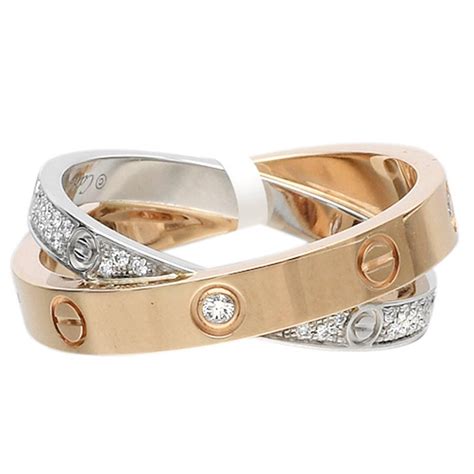 cartier ring love band|cartier love interlocking ring.